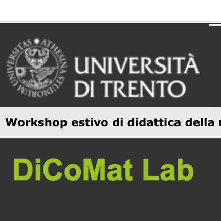 DiCoMat Lab: due workshop estivi di didattica della matematica per gli insegnanti di scuola secondaria di I e II grado